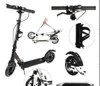 Самокат складаний двоколісний GS-0025 Black алюмінієвий чорний