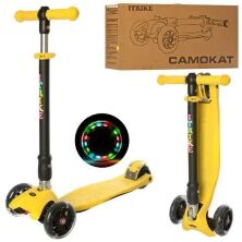 Дитячий складаний самокат iTrike JR 3-072-Y, жовтий