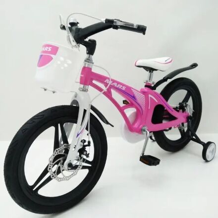 Велосипед дитячий двоколісний MARS-20 Pink рожевый дискові гальма колеса 20 дюймів