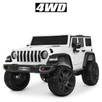 Дитячий двомісний електромобіль Jeep 4WD M 4264EBLR-1 білий