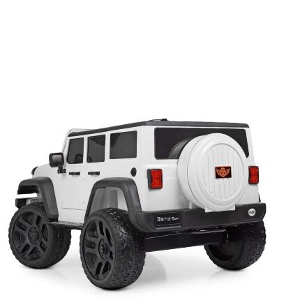 Дитячий двомісний електромобіль Jeep 4WD M 4264EBLR-1 білий