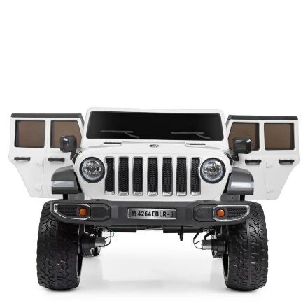 Дитячий двомісний електромобіль Jeep 4WD M 4264EBLR-1 білий