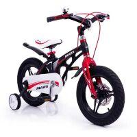 Велосипед двоколісний дитячий MARS-16 Black чорне дискове гальмо колеса 16 дюймів