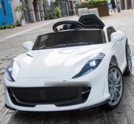 Дитячий електромобіль машина T-7653 White білий з MP3