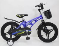 Велосипед дитячий двоколісний MARS-16 дискові гальма колеса 16 дюймів синій