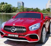 Дитячий електромобіль Mercedes M 4871EBLRS-3 шкіряне сидіння, mp3, SD слот, USB / автофарбування