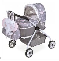 Коляска для ляльок DeCuevas 86035 Лялькова з рюкзаком серії Скай сіра**