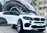 Дитячий електромобіль Машина M 4299EBLR-1 BMW чотири мотори, шкіряне сидіння, MP3, USB, світло, білий