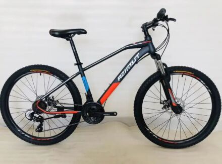 Дорослий спортивний гірський велосипед AZIMUT GEMINI колеса 27.5 дюйма GFRD/ рама 17"/SHIMANO/чорно-червоний