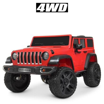 Дитячий двомісний електромобіль Jeep 4WD M 4264EBLR-3 червоний