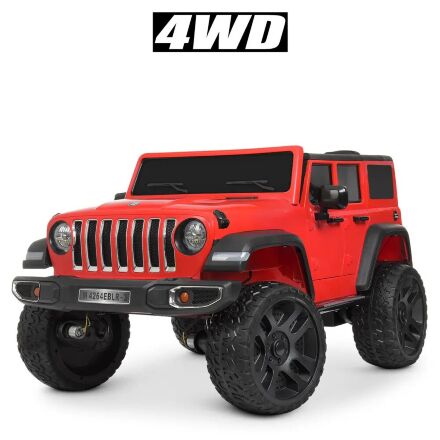 Дитячий двомісний електромобіль Jeep 4WD M 4264EBLR-3 червоний