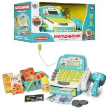 Дитячий ігровий набір Касовий Апарат зі сканером та калькулятором LIMO TOY M 4391 I UA звук (український) світло