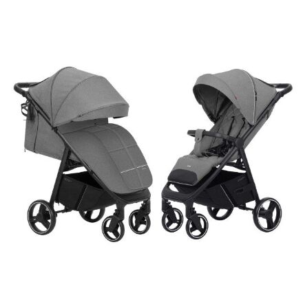 Дитяча коляска прогулянкова CARRELLO Bravo CRL-8512 Frost Grey чохол на ніжки, підсклянник, дощовик