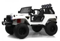 Дитячий двомісний електромобіль Джип M 5780EBLR-3 Jeep 4 мотора, шкіряне сидіння, світло, червоний