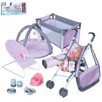 Ігровий набір для дівчинки 89863 "Пупс з аксесуарами"