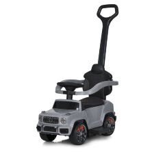 Дитяча каталка толокар з мотором 25W M 5795ABLR-11 Електромобіль Машина з батьківською ручкою сірий