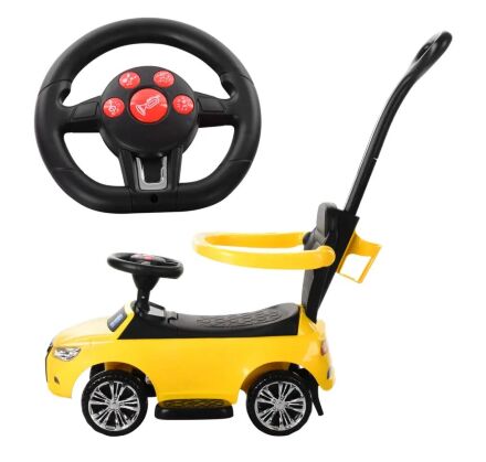 Дитяча машинка каталка толокар Bambi M 3503A-6 жовтий**