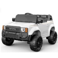 Дитячий електромобіль машина Джип 2155EBLR-1(24V) Toyota шкіряне сидіння білий