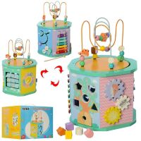 Дерев'яна Розвиваюча іграшка Логічна MD 2555 Бизиборд Ксилофон Лабіринт Рахунки Сортер ін**