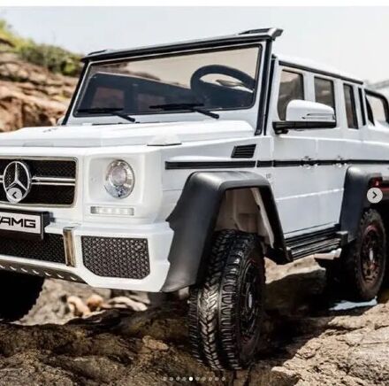 Дитячий Електромобіль Джип Mercedes AMG G63 ABL-1801 4 мотори Micro-SD, USB, MP3 Білий