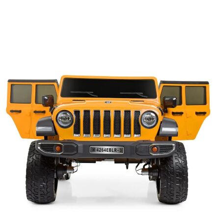 Дитячий двомісний електромобіль Jeep 4WD M 4264EBLR-7 помаранчевий