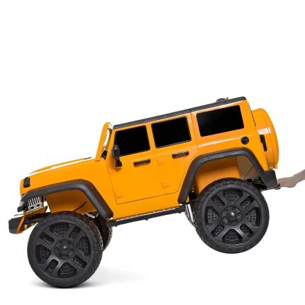 Дитячий двомісний електромобіль Jeep 4WD M 4264EBLR-7 помаранчевий
