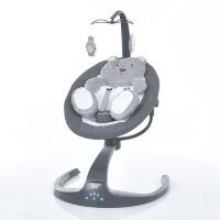 Дитячий заколисуючий центр EL CAMINO ME 1077 Gray Beige з мелодіями (5 швидкостей, таймер, пульт)