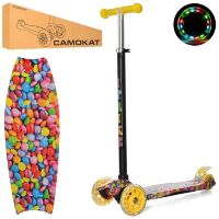 Самокат дитячий складаний iTrike JR 3-003-1-B MAXI 8 кольорів принт