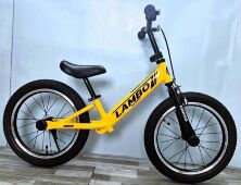 Дитячий біговел-велобіг двоколісний "CORSO LAMBO" LB-16507 надувні колеса 16 дюймів жовтий