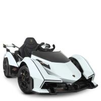 Дитячий одномісний електромобіль Легкова Спортивна Машина Lamborghini M 4633EBLR-1 Спорткар білий**