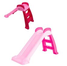 Дитяча пластикова гірка для катання "Technok Toys" 8041 висота 120 см/рожева для дівчинки