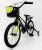 Велосипед дитячий двоколісний ROYAL VOYAGE 16-SHADOW колеса 16 дюймів Магнієва рама чорно-салатовий