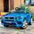 Дитячий електромобіль Машина M 4299EBLRS-4 BMW чотири мотори, шкіряне сидіння, MP3, USB, світло, синій фарбований