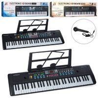 Дитячий синтезатор-піаніно з мікрофоном MQ022-23UF на батарейках (61 клавіша 16 тонн) 2 кольори