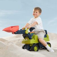 Дитяча каталка-толокар Екскаватор M 6022-5 із музичними ефектами зелений