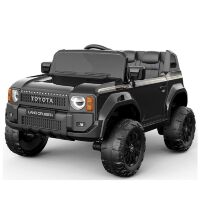 Дитячий електромобіль машина Джип 2155EBLR-2(24V) Toyota шкіряне сидіння чорний