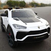 Дитячий двомісний електромобіль Джип M 4830EBLR-1 Lamborghini 4WD з м`яким сидінням на EVA колесах / білий