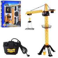 Будівельна техніка д/к 6390 Будівельний кран. Опускає та піднімає вантаж. Світло / на радіокеруванні