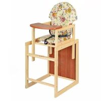 Стільчик-трансформер для годування Vivast М V-002-8 Сови бежевий