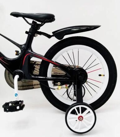 Велосипед дитячий двоколісний ROYAL VOYAGE 16-SHADOW колеса 16 дюймів Магнієва рама чорно-червоний