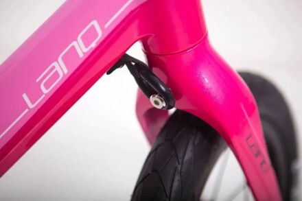 Беговел-велобіг від дитячий LANQ WLN1255 колеса 12 дюймів магнієва рама і вилка рожевий