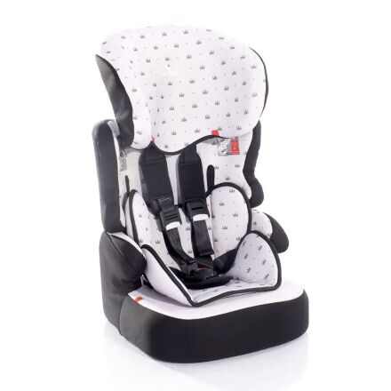 Дитяче автокрісло-бустер Lorelli (Bertoni) X-Drive Plus Grey Crowns 9-36 кг сіре
