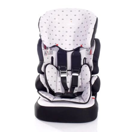 Дитяче автокрісло-бустер Lorelli (Bertoni) X-Drive Plus Grey Crowns 9-36 кг сіре