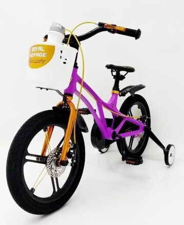 Велосипед дитячий двоколісний 16-GALAXY Violet колеса 16 дюймів дискові гальма рама магній фіолетовий