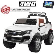 Дитячий електромобіль Ford Ranger M 3573(MP4)EBLR-1 з м'яким сидінням білий **