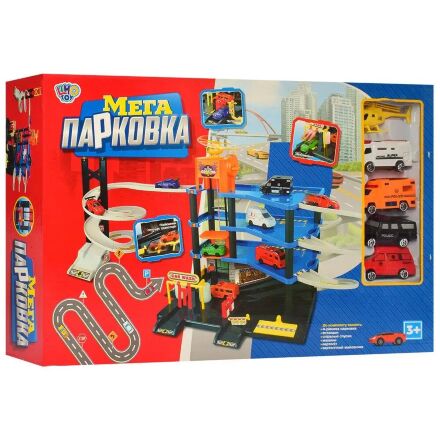 Гра гараж мега парковка паркінг для машин LIMO TOY 0847 чотириповерховий