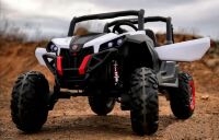 Дитячий двомісний електромобіль Bambi Racer 4WD Баггі M 3602EBLR-1 Квадроцикл білий **