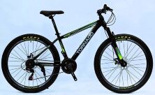Спортивний велосипед 27.5 дюймів Corso "TORNADO" TR-27811 рама 15.5" Shimano 21 швидкість чорно-зелений