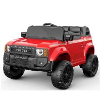 Дитячий електромобіль машина Джип 2155EBLR-3(24V) Toyota шкіряне сидіння червоний