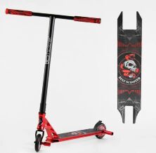 Трюковий самокат Best Scooter 46409 з ПЕГАМами HIC-система Алюмінієвий диск і дека / АНОДИРОВАНА фарба